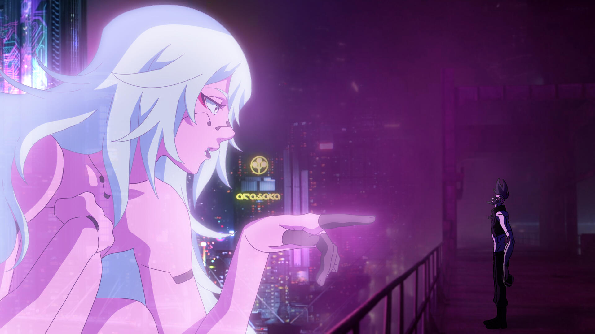 Remake of a scene from the movie Bladerunner 2049 with Pilar from Cyberpunk Edgerunners and my OC Cel