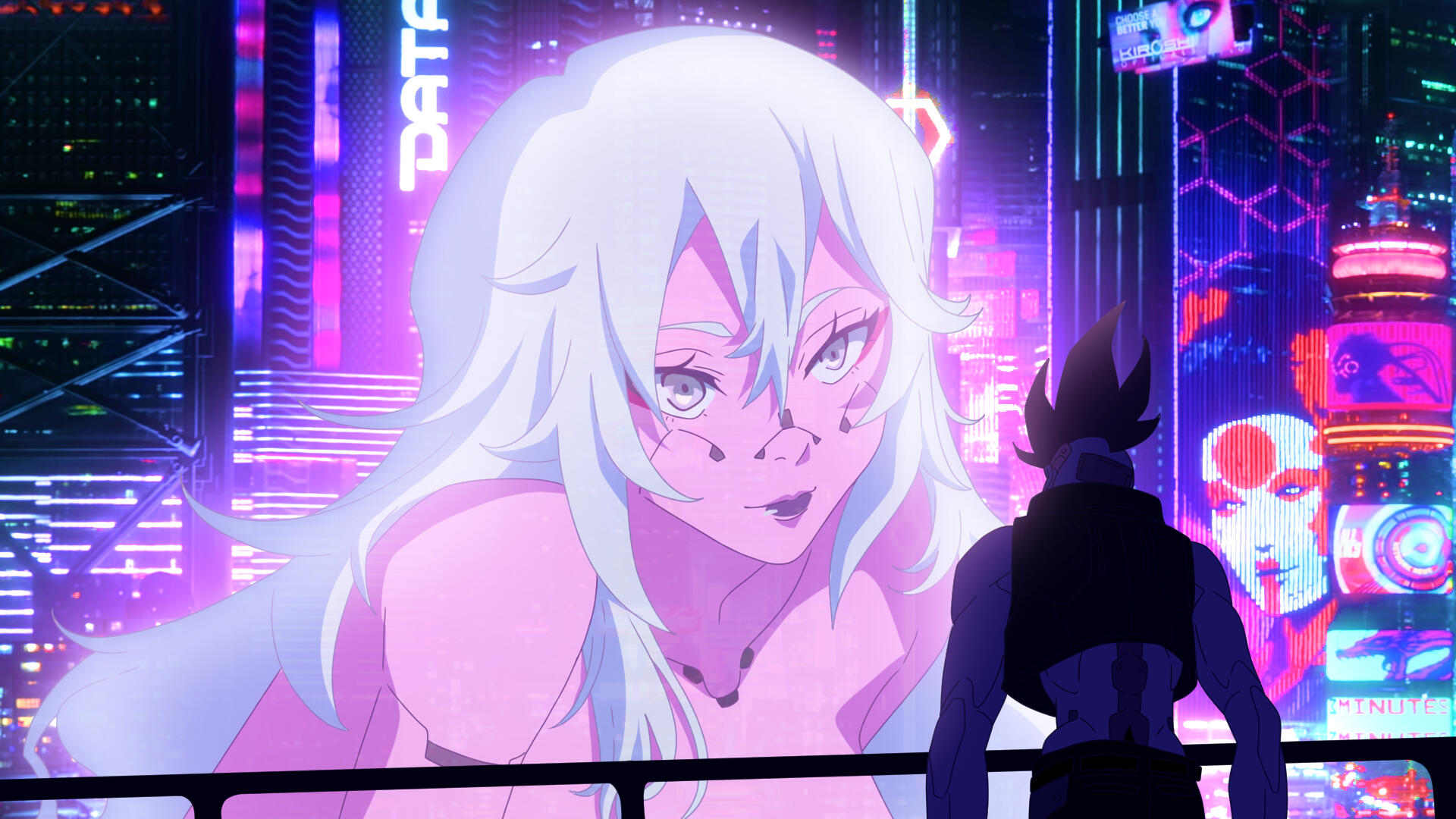 Remake of a scene from the movie Bladerunner 2049 with Pilar from Cyberpunk Edgerunners and my OC Cel